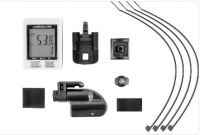 Ciclocomputador Absolute JS-2162 Irix 13, preto, sem fio, c/ monitor cardíaco, c/ luz e termômetro, 